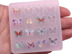 Molde silicona 16 mini mariposas 